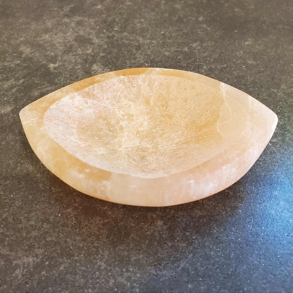 Orange Selenite Bowl